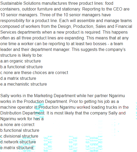 Sustainable Solutions manufactures three product