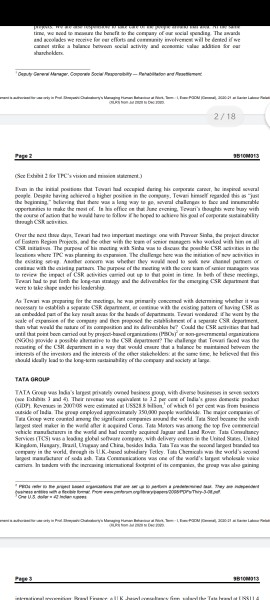 Questions for Tata Power: CSR and Sustainability