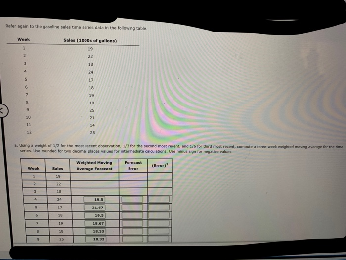 Refer again to the gasoline sales time series