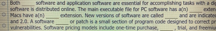 Both software and application software are