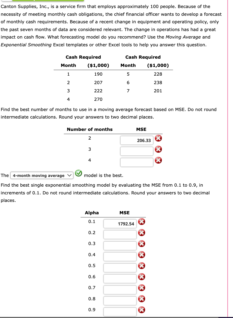 please help!!1 Canton Supplies, Inc., is a