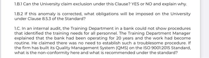 1.B.1 Can the University claim exclusion under