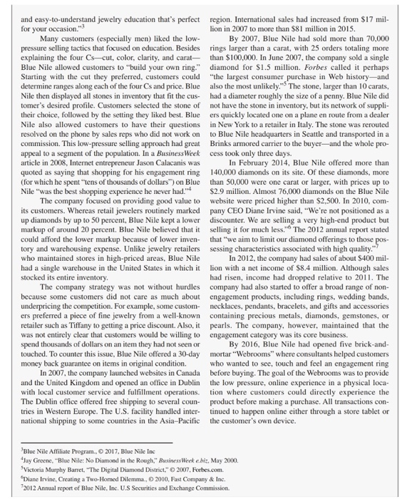 case study Blue Nile and Diammond Retailing 1.