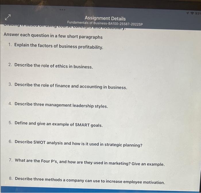 help me answer 9 questions in short paragraphs