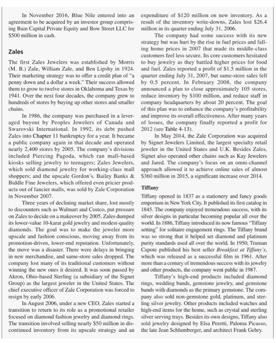 case study Blue Nile and Diammond Retailing 1.