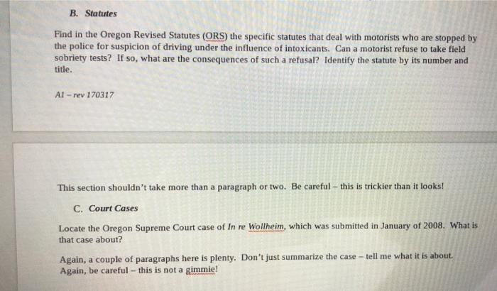 can you please do the 3 sections, which are the