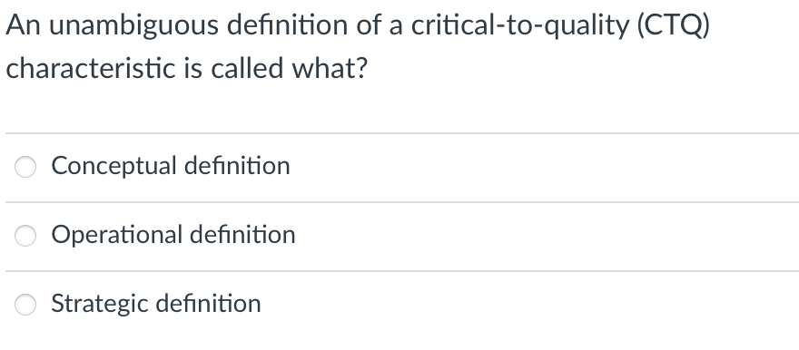 When selecting Six Sigma projects, which factor