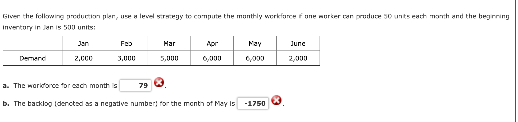 How are these wrong? Need the calculations