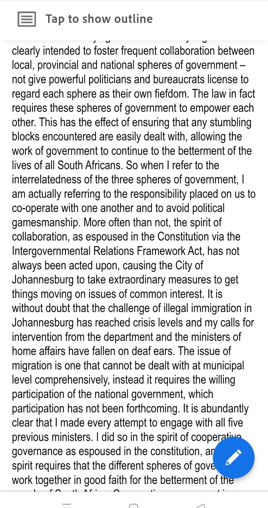 Tap to show outline Read the case study and