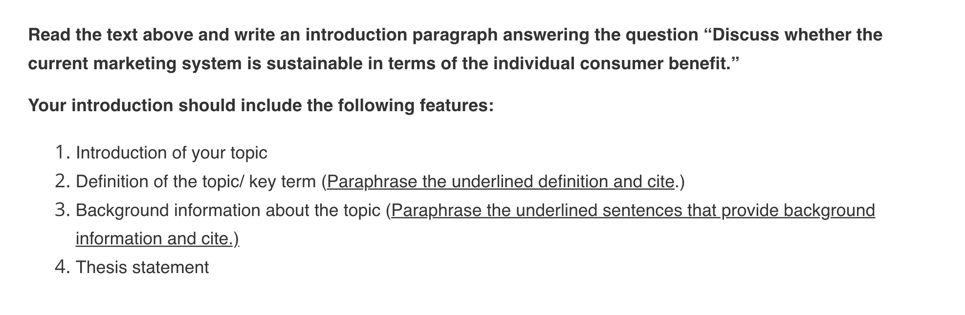 English Writing Task ( Assignment ), Please help