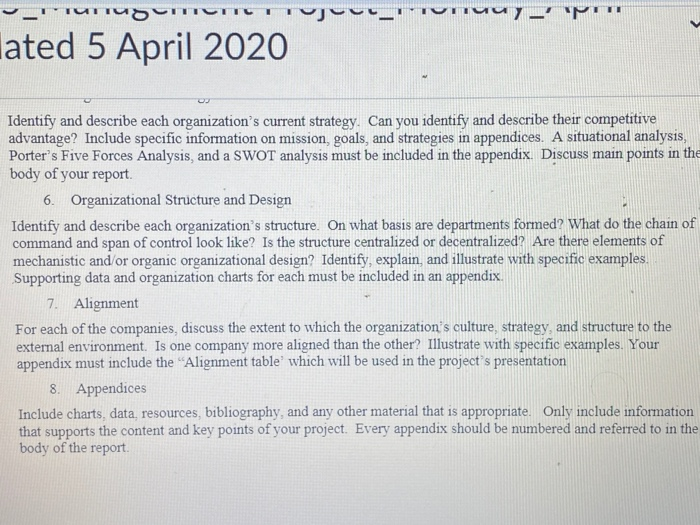 please do point 6 - organizational structure and