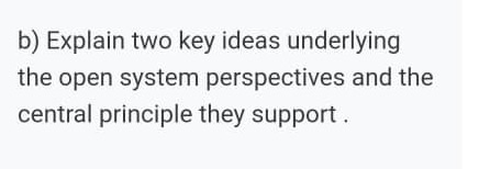 Two typed pages b) Explain two key ideas