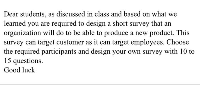 Dear students, as discussed in class and based on