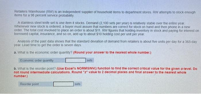 I need help solving this problem Retailers