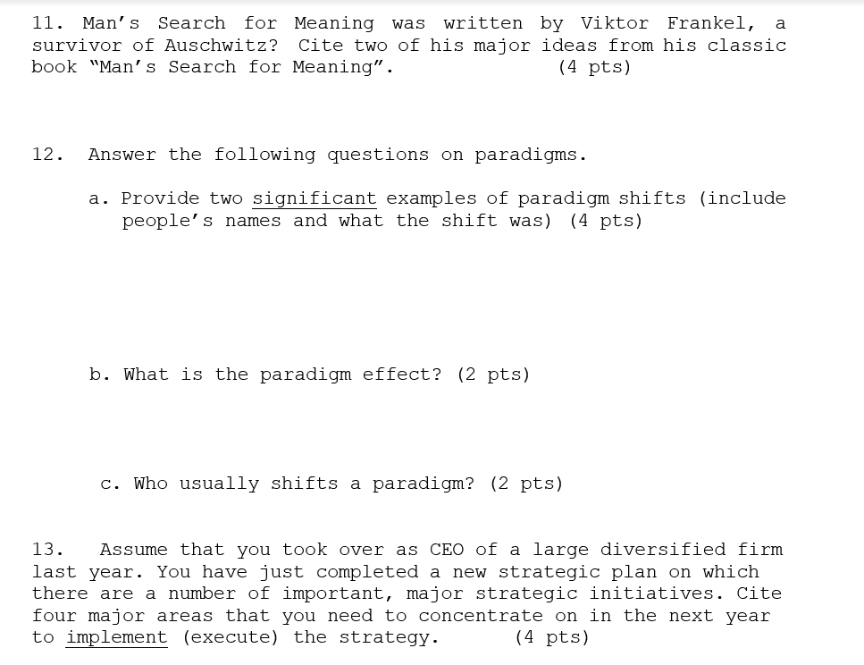 1. What is the main difference between: a. a