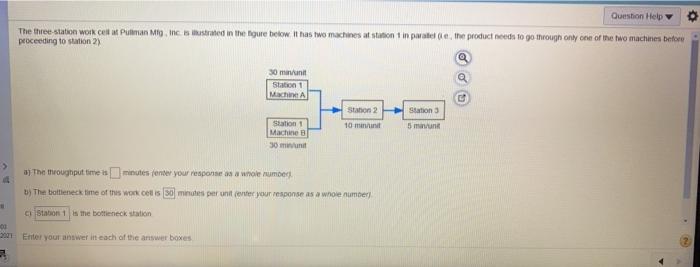 Question Help The three station work celt at