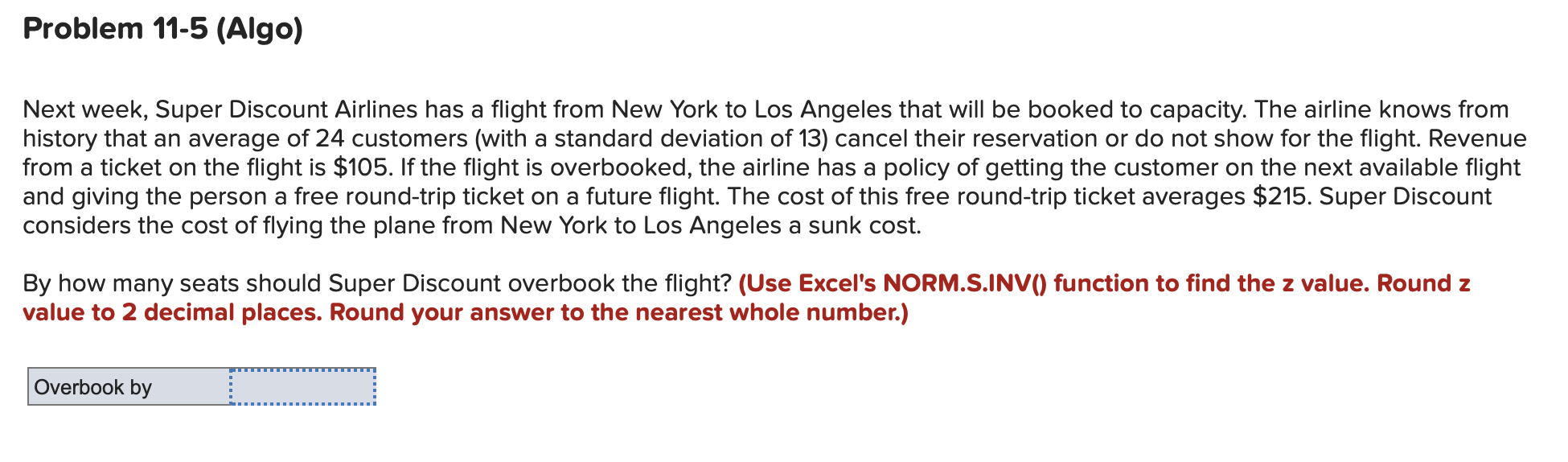 1. 2. Problem 11-7 (Algo) Wholemark is an