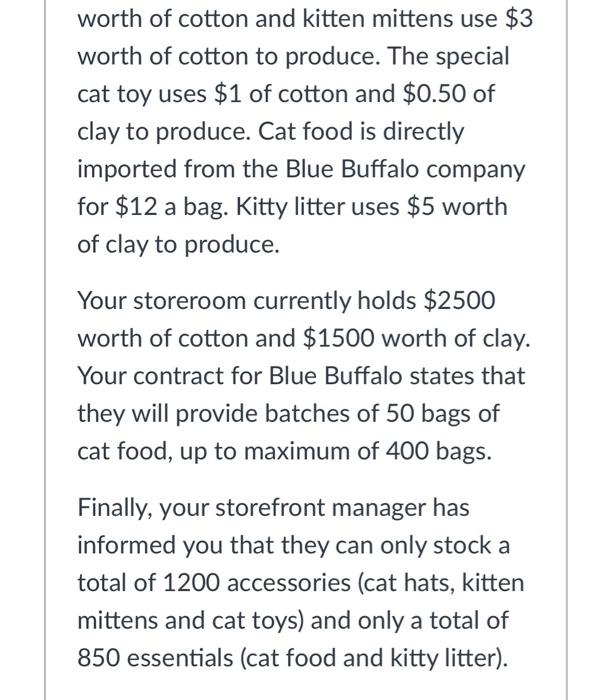 please solve using excel You work as the