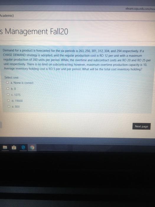 elear squeducom/mor cademic) s Management Fall20