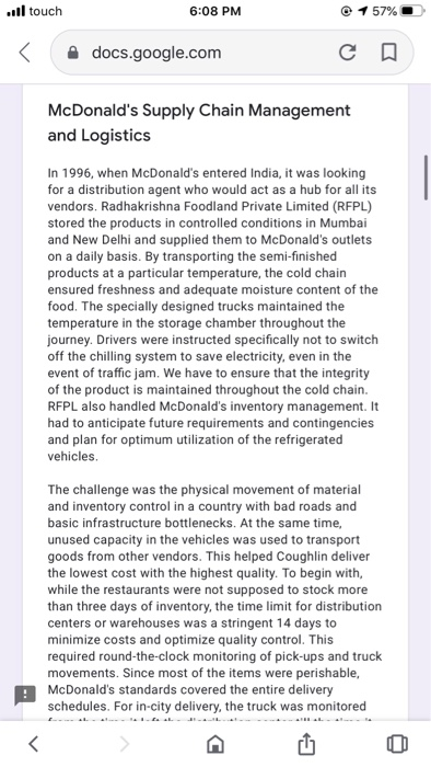 Il touch 6:08 PM @ 1 57% docs.google.com