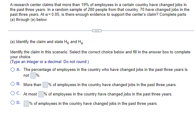 A research center claims that more than 19% of