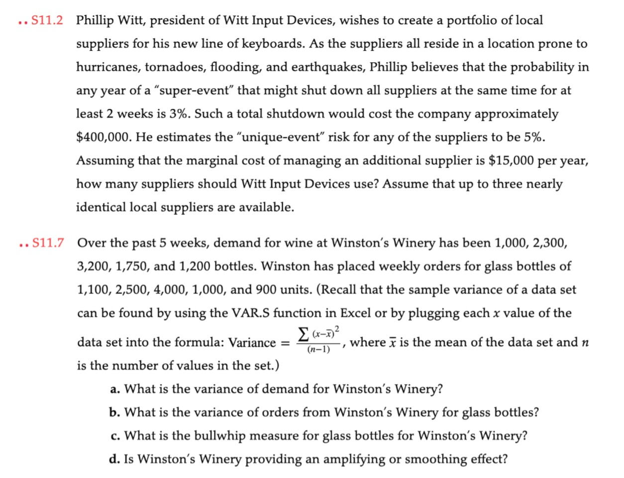 *Use S11.2 for reference. Answer S11.7 only.