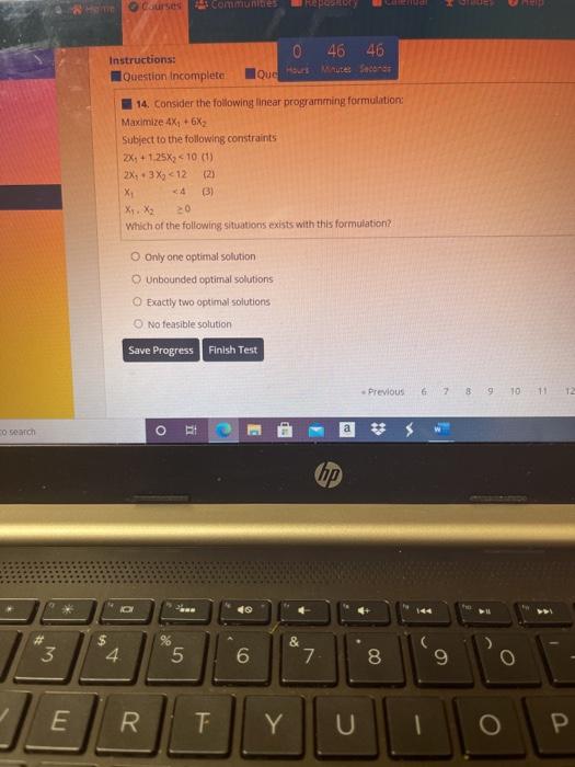 Courses COMuntes 0 46 46 Instructions: Question