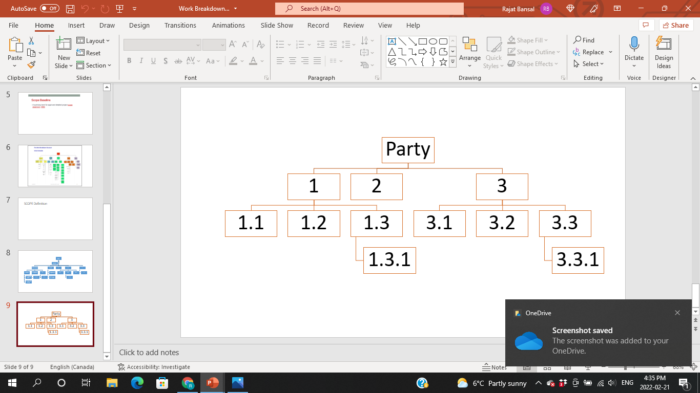 In Class Group Exercise 2 - WBS Please develop a
