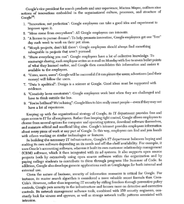 read this study case and answer the following