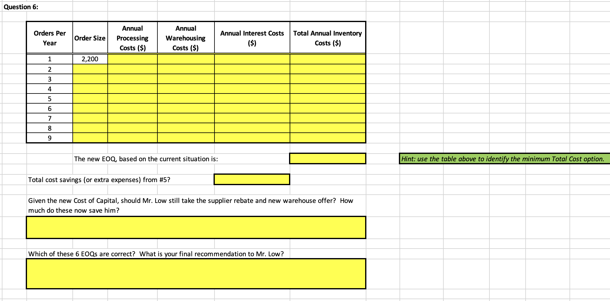 Case - Low Nail Company After making some wise