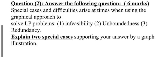 plz quickly Question (2): Answer the following