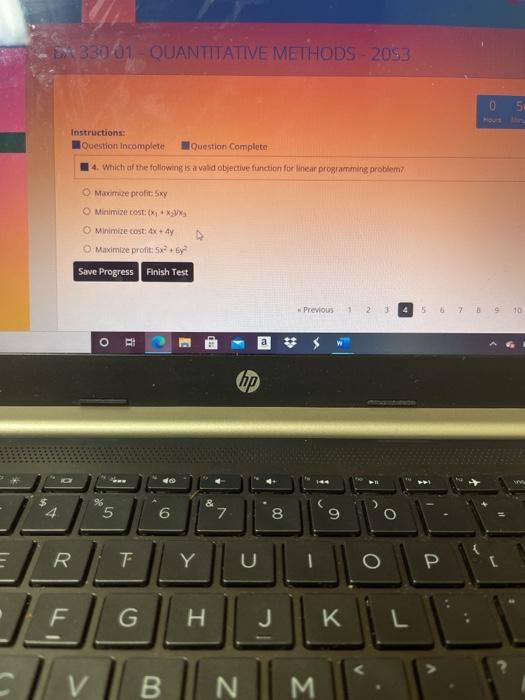 330 01 QUANTITATIVE METHODS 2093 0 5