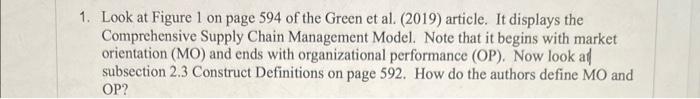 please answer question 1. Look at Figure 1 on