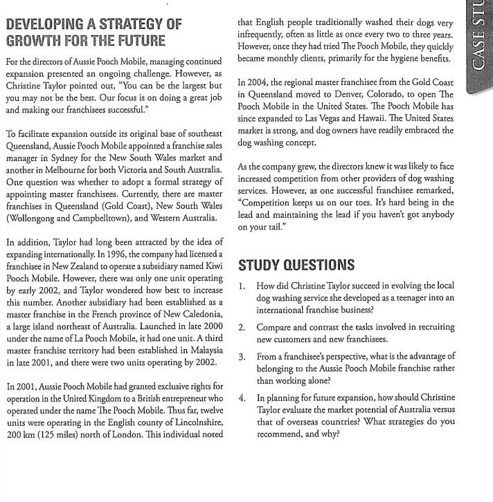 Read the case study below QUESTION Compare and