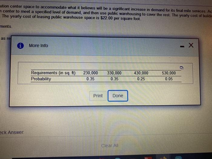 Problem 17 Acadia Logistics anticipates that it