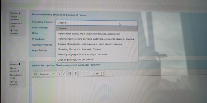 match the following Oct 3 Match the following