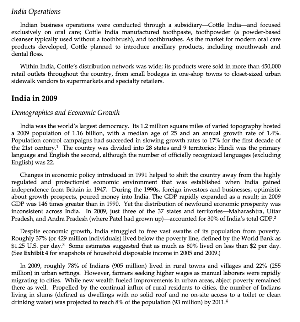 Read the case and answer the following questions