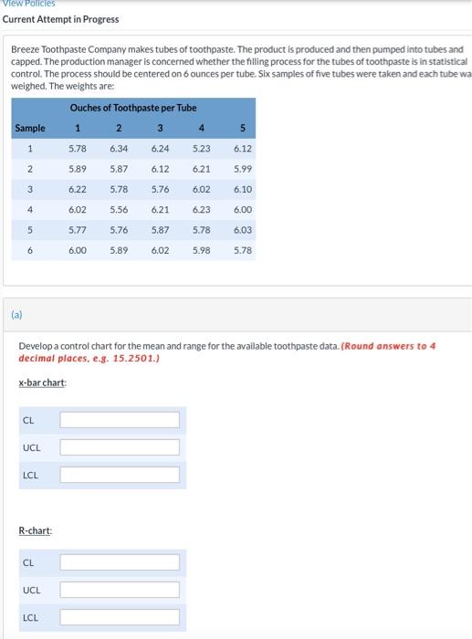 View Policies Current Attempt in Progress Breeze