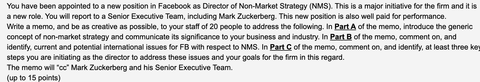 You have been appointed to a new position in