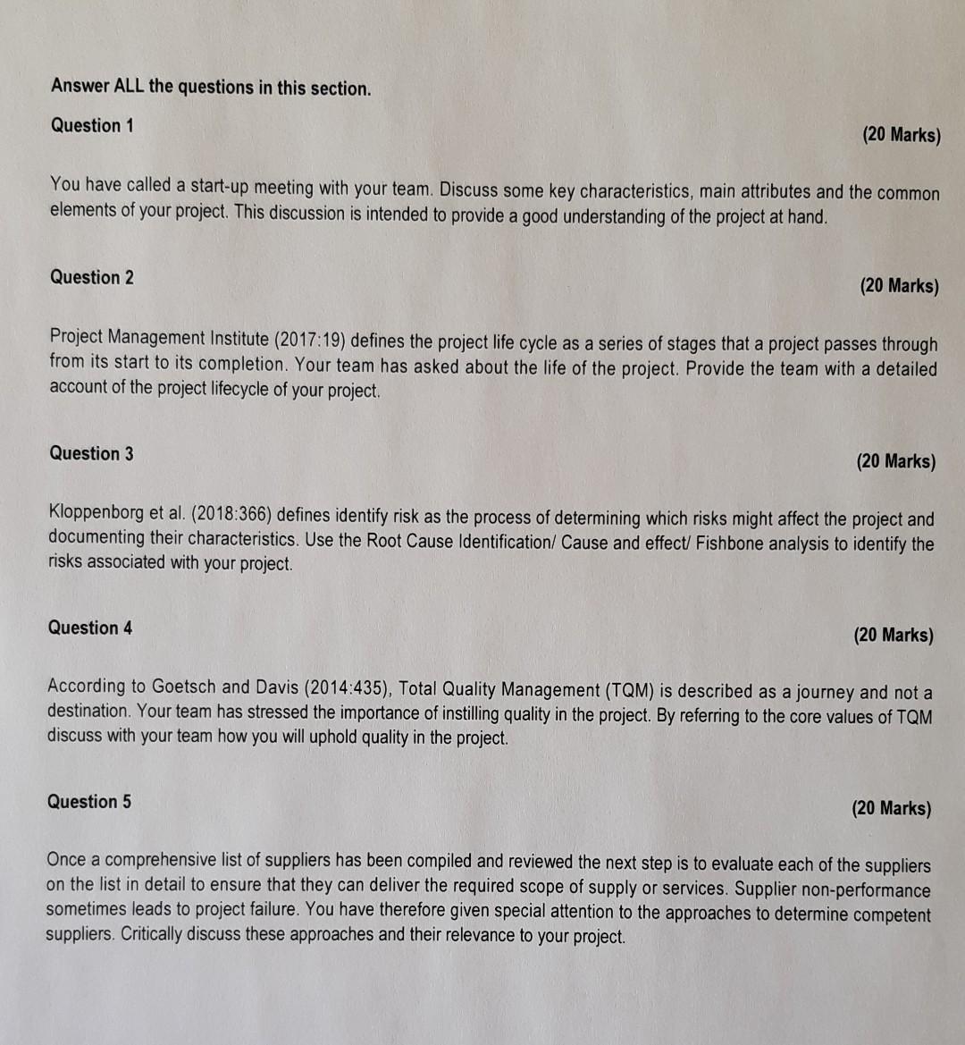 please thoroughly answer question 3 please follow