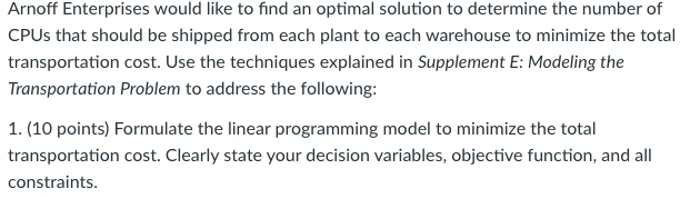 Arnoff Enterprises manufactures the central