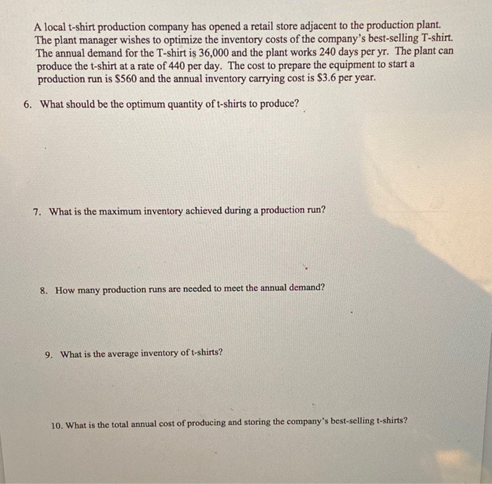 A local t-shirt production company has opened a