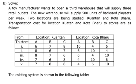 please solve question iii. tq please solve