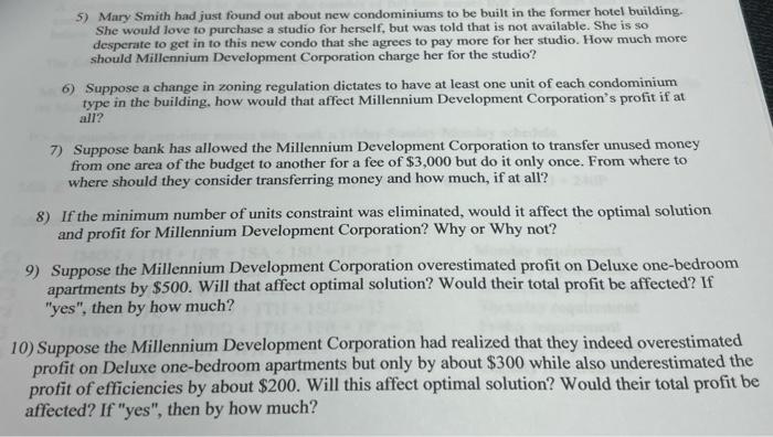 *need parts 5-10 answered* thanks PROBLEM The