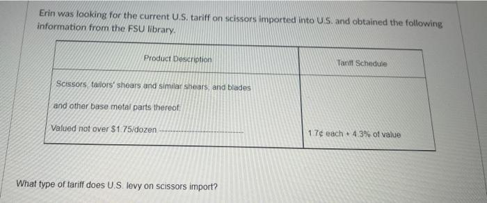 please answer Erin was looking for the current