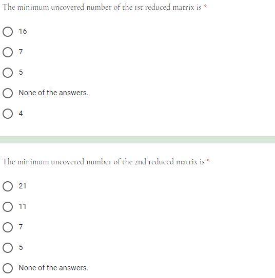 A manager wants to assign five employees to five