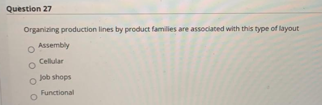 Question 26 Standard work can be considered?