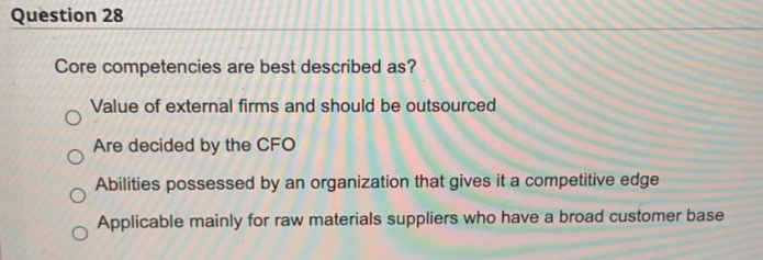 Question 26 Standard work can be considered?