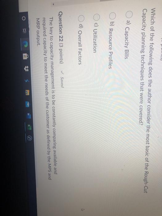Question 14 (3 points) Saved The author pointed