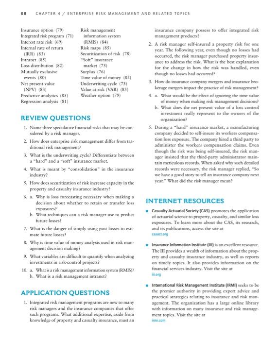 application question 1 88 CHAPTER 4 / ENTERPRISE